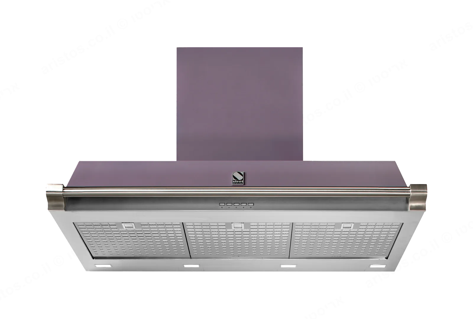 Steel קולט אדים 90 ס"מ סדרת Ascot תוצרת Steel דגם AKL90 גימור סגול — תמונה 3